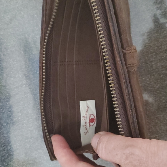 Lucky Brand Brown Wallet with Gold Accents - Picture 4 of 4